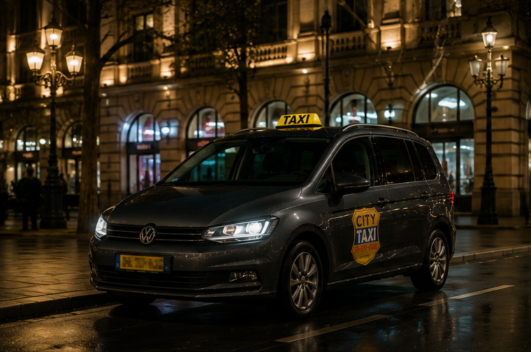 City Taxi Siófok autó indulás előtt